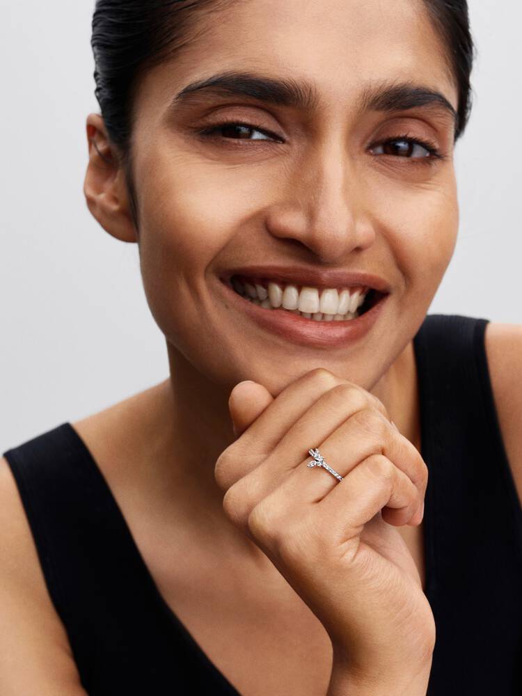 Pandora Silver Sparkling Butterfly Ring - MococoPandora194269C02-505700303231464Rings