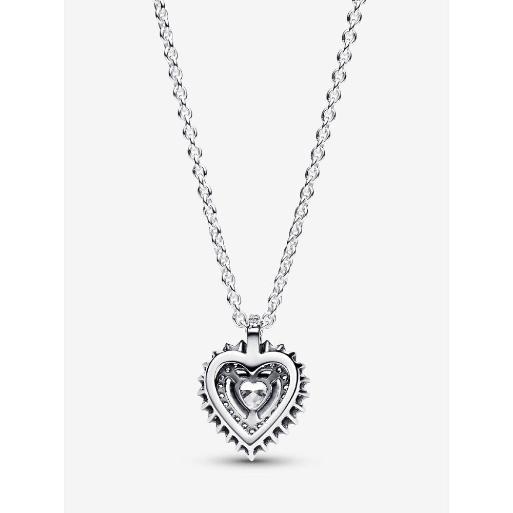 Pandora Silver Sparkling Heart Halo Pendant Necklace - MococoPandora393099C01-455700303092836Necklace