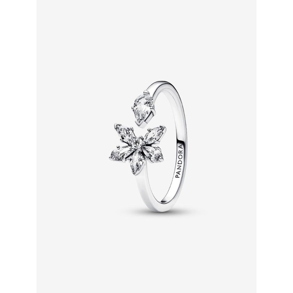Pandora Silver Sparkling Herbarium Cluster Open Ring - MococoPandora192611C01-485700303040653Rings