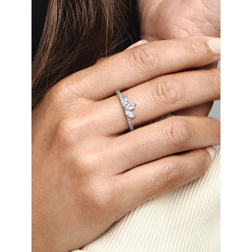 Pandora Silver Sparkling Herbarium Cluster Ring - MococoPandora192392C01-485700303013206Rings