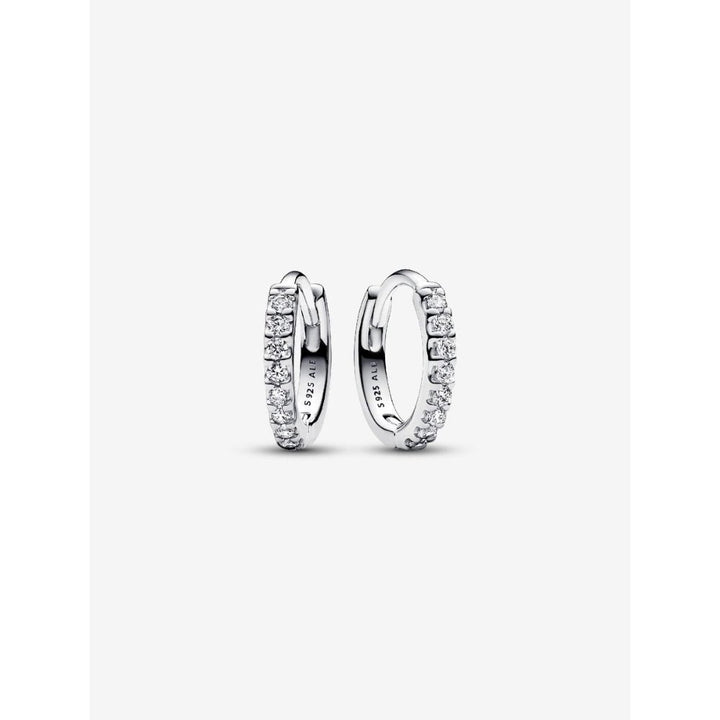 Pandora Silver Sparkling Huggie Hoop Earrings - MococoPandora293015C015700303080543Earrings