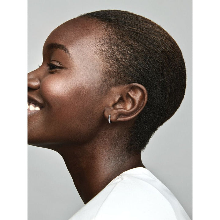 Pandora Silver Sparkling Huggie Hoop Earrings - MococoPandora293015C015700303080543Earrings