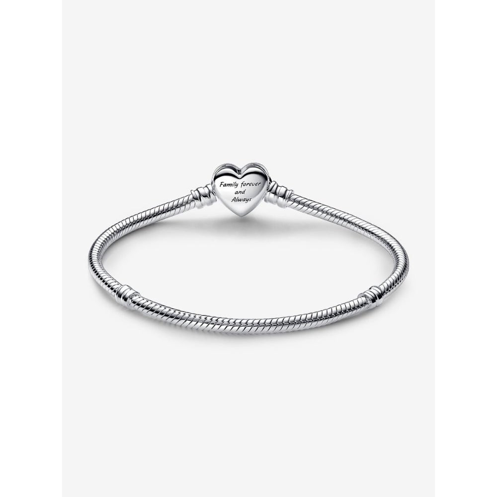 Pandora Silver Sparkling Infinity Heart Clasp Snake Chain Bracelet - MococoPandora592645C01-165700303040462Bracelets
