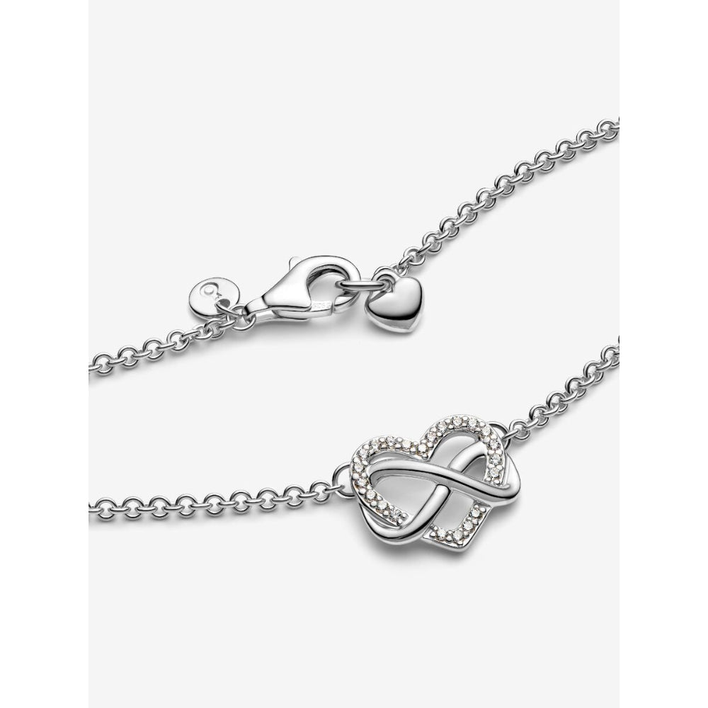 Pandora Silver Sparkling Infinity Heart Collier Necklace - MococoPandora392666C01-505700303040141Necklace