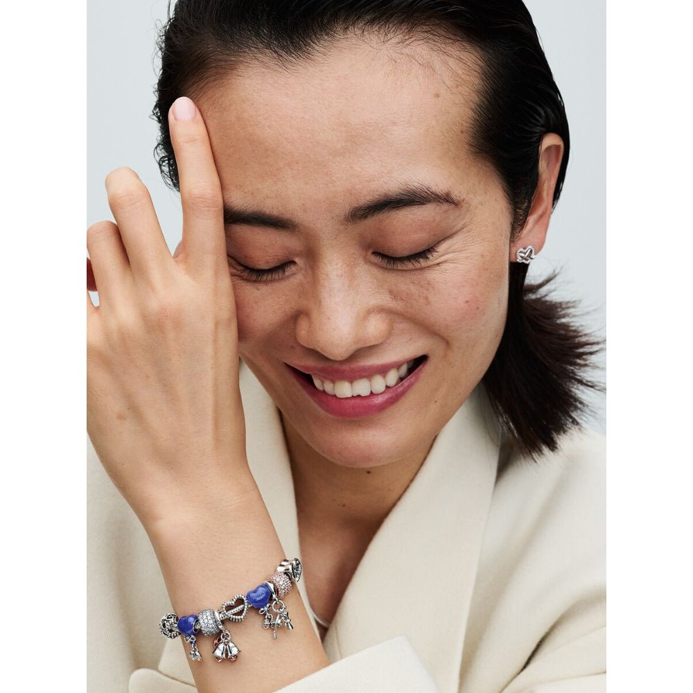 Pandora Silver Sparkling Infinity Heart Stud Earrings - MococoPandora292667C015700303040394Earrings