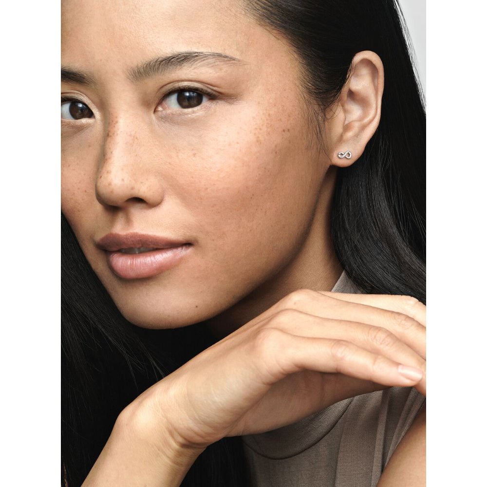 Pandora Silver Sparkling Infinity Stud Earrings - MococoPandora298820C015700302863703Earrings