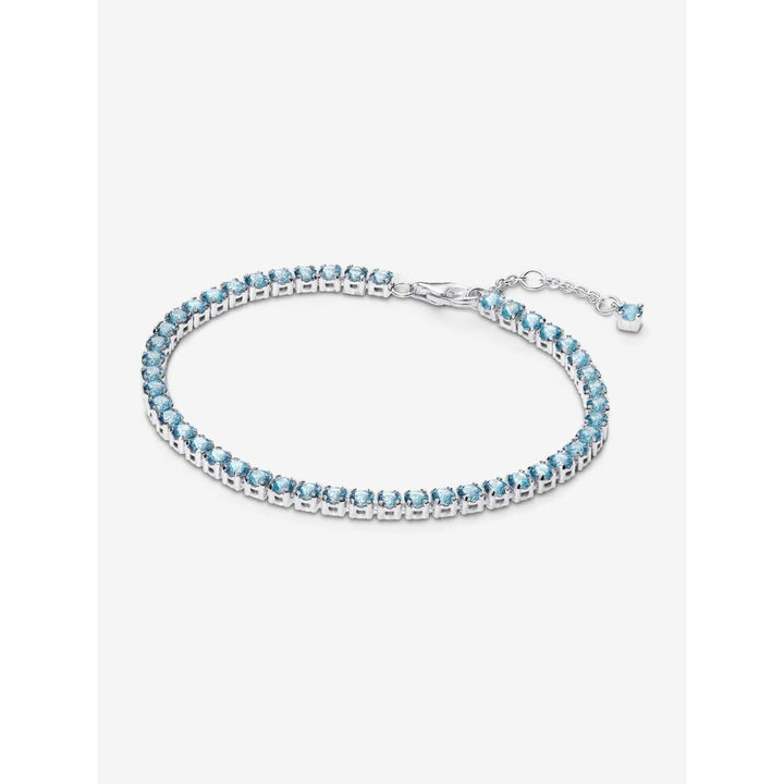 Pandora Silver Sparkling Light Blue Tennis Bracelet - MococoPandora591469C03-165700303194714Bracelets
