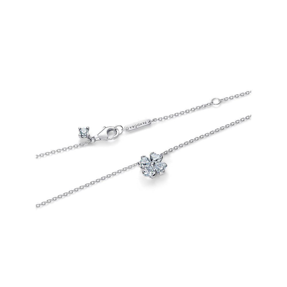 Pandora Silver Sparkling Lucky Clover Pendant Necklace - MococoPandora394502C01-455700303278216Necklaces