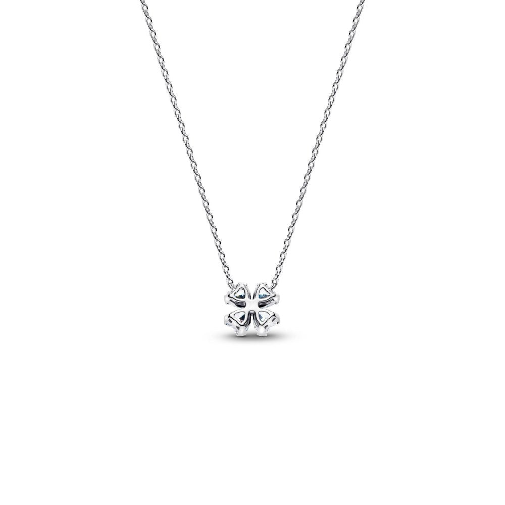 Pandora Silver Sparkling Lucky Clover Pendant Necklace - MococoPandora394502C01-455700303278216Necklaces