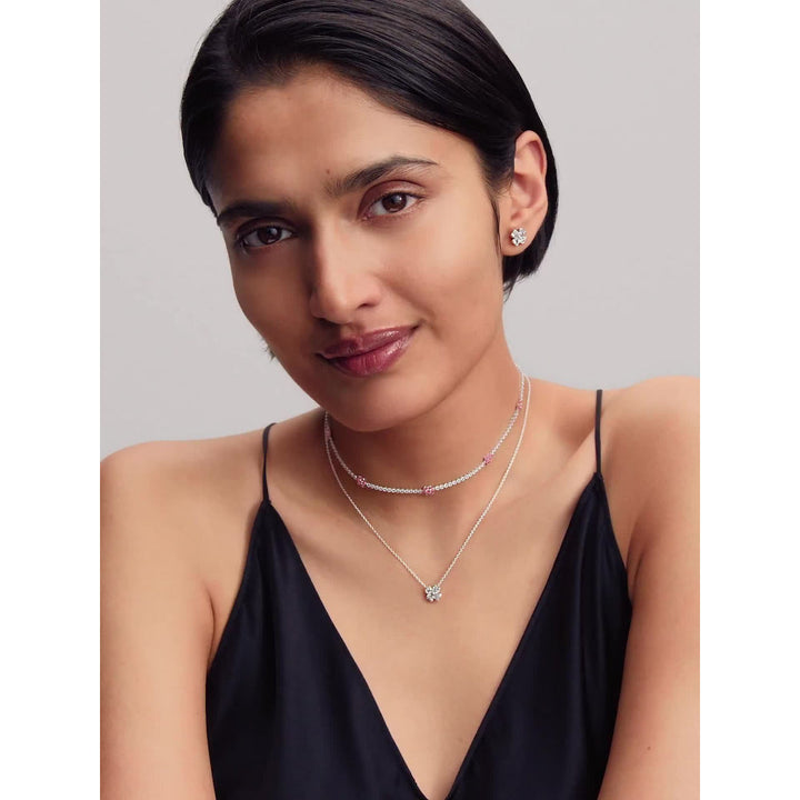 Pandora Silver Sparkling Lucky Clover Stud Earrings Image 3