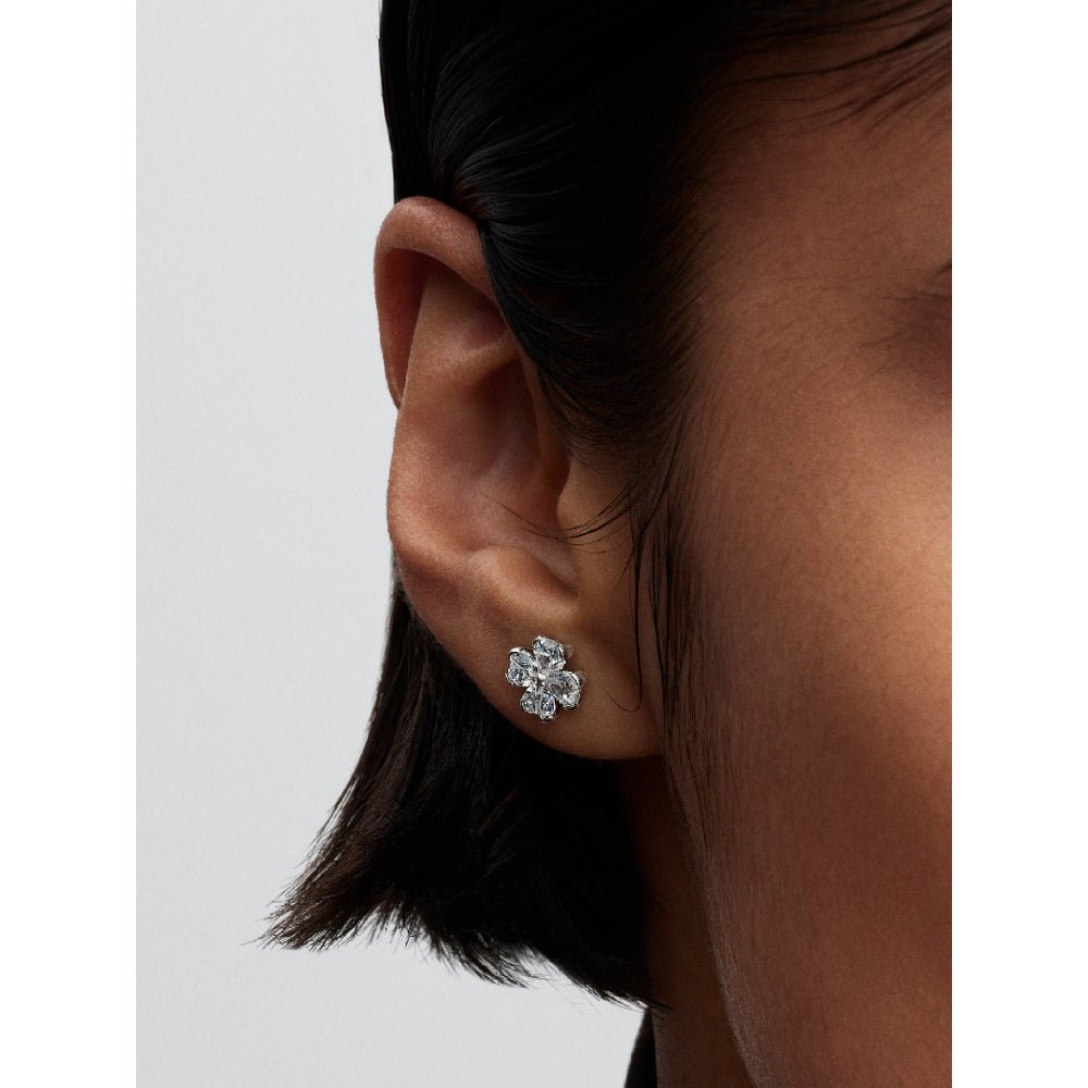 Pandora Silver Sparkling Lucky Clover Stud Earrings - MococoPandora294500C015700303279893Earrings