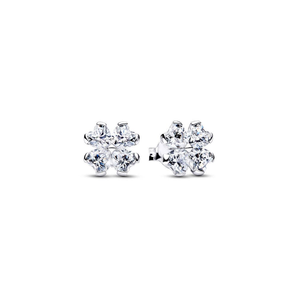 Pandora Silver Sparkling Lucky Clover Stud Earrings - MococoPandora294500C015700303279893Earrings