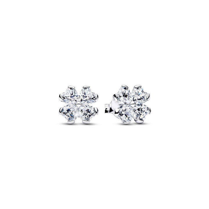 Pandora Silver Sparkling Lucky Clover Stud Earrings - MococoPandora294500C015700303279893Earrings