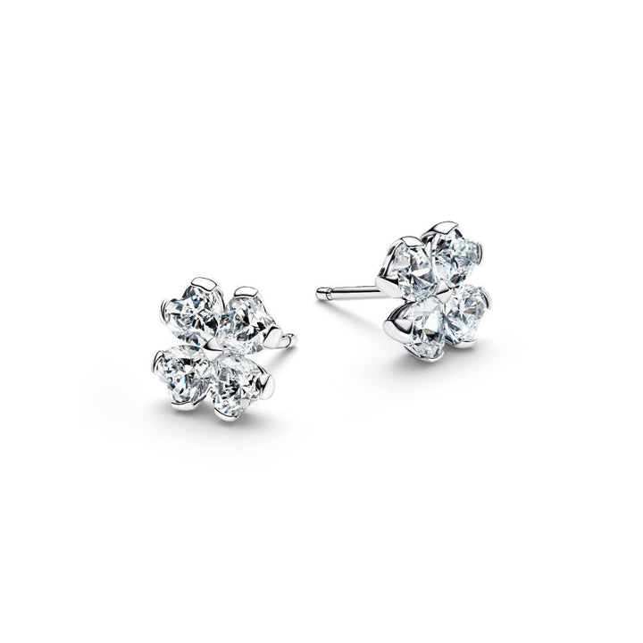 Pandora Silver Sparkling Lucky Clover Stud Earrings - MococoPandora294500C015700303279893Earrings
