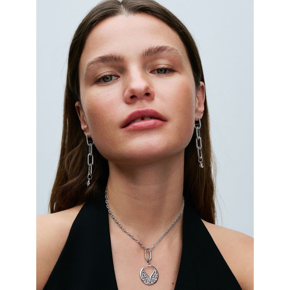 Pandora Silver Sparkling Moon Mini Dangle Charm - MococoPandora793364C015700303126227Charms