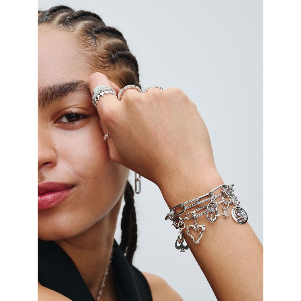 Pandora Silver Sparkling Moon Mini Dangle Charm - MococoPandora793364C015700303126227Charms