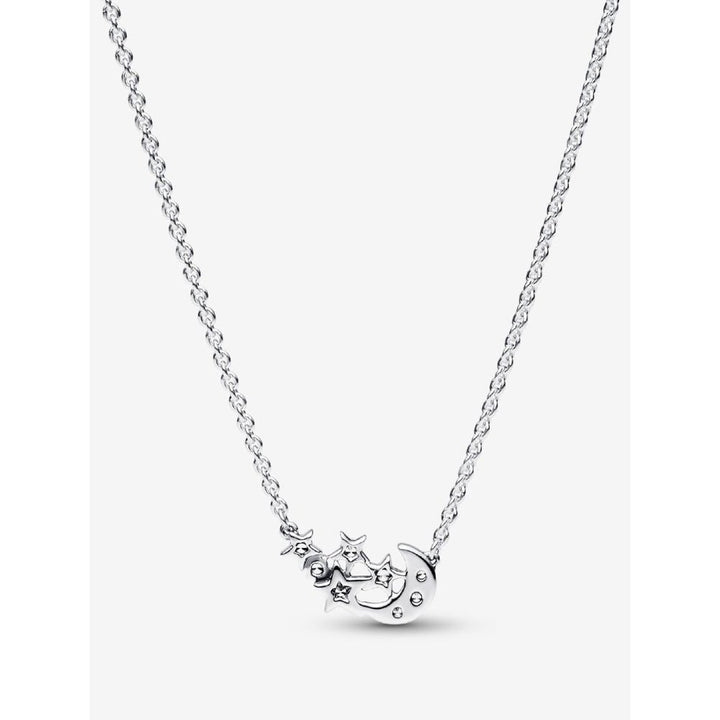 Pandora Silver Sparkling Moon & Star Collier Necklace - MococoPandora392991C01-455700303079103Necklace
