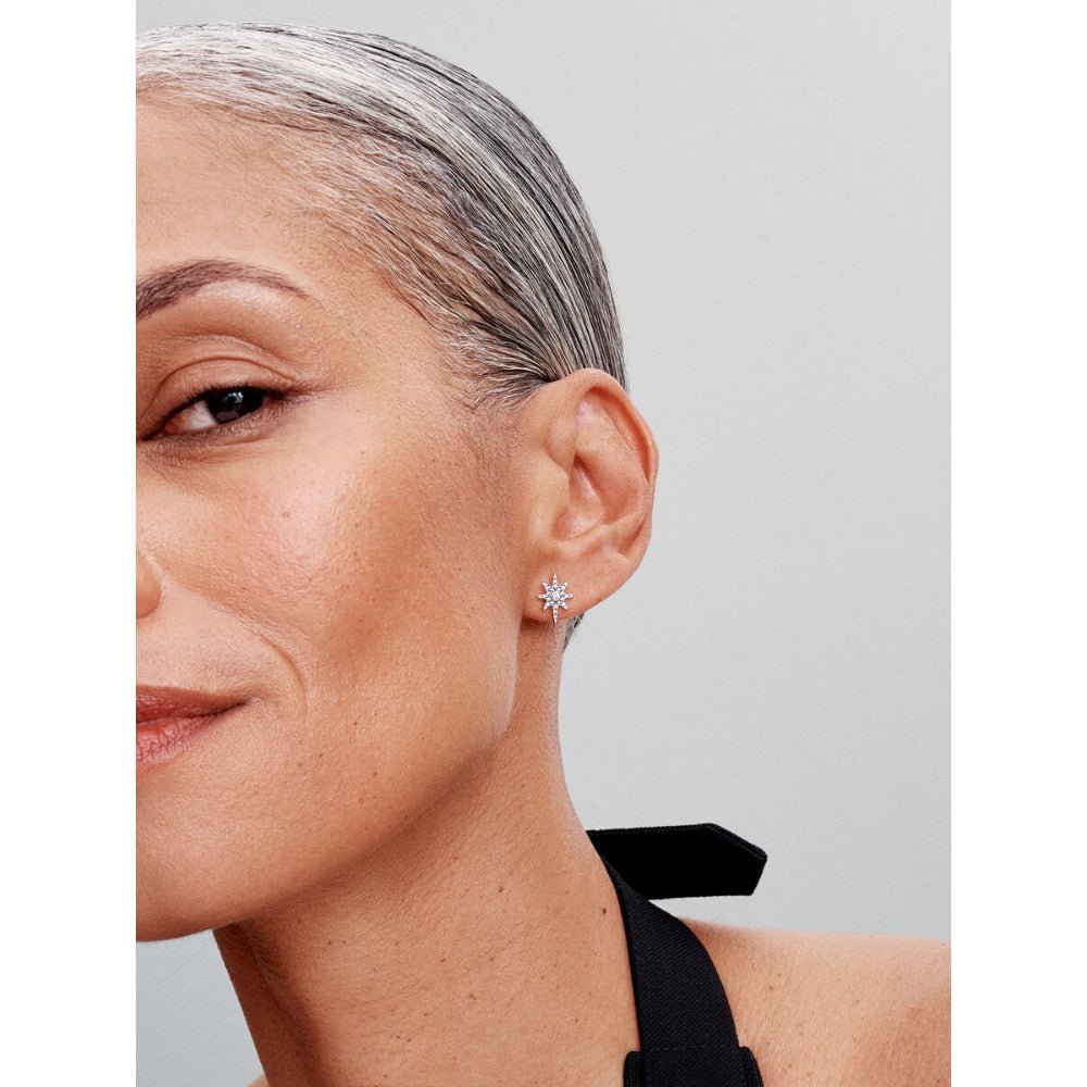 Pandora Silver Sparkling North Star Stud Earrings - MococoPandora293587C015700303149745Earrings