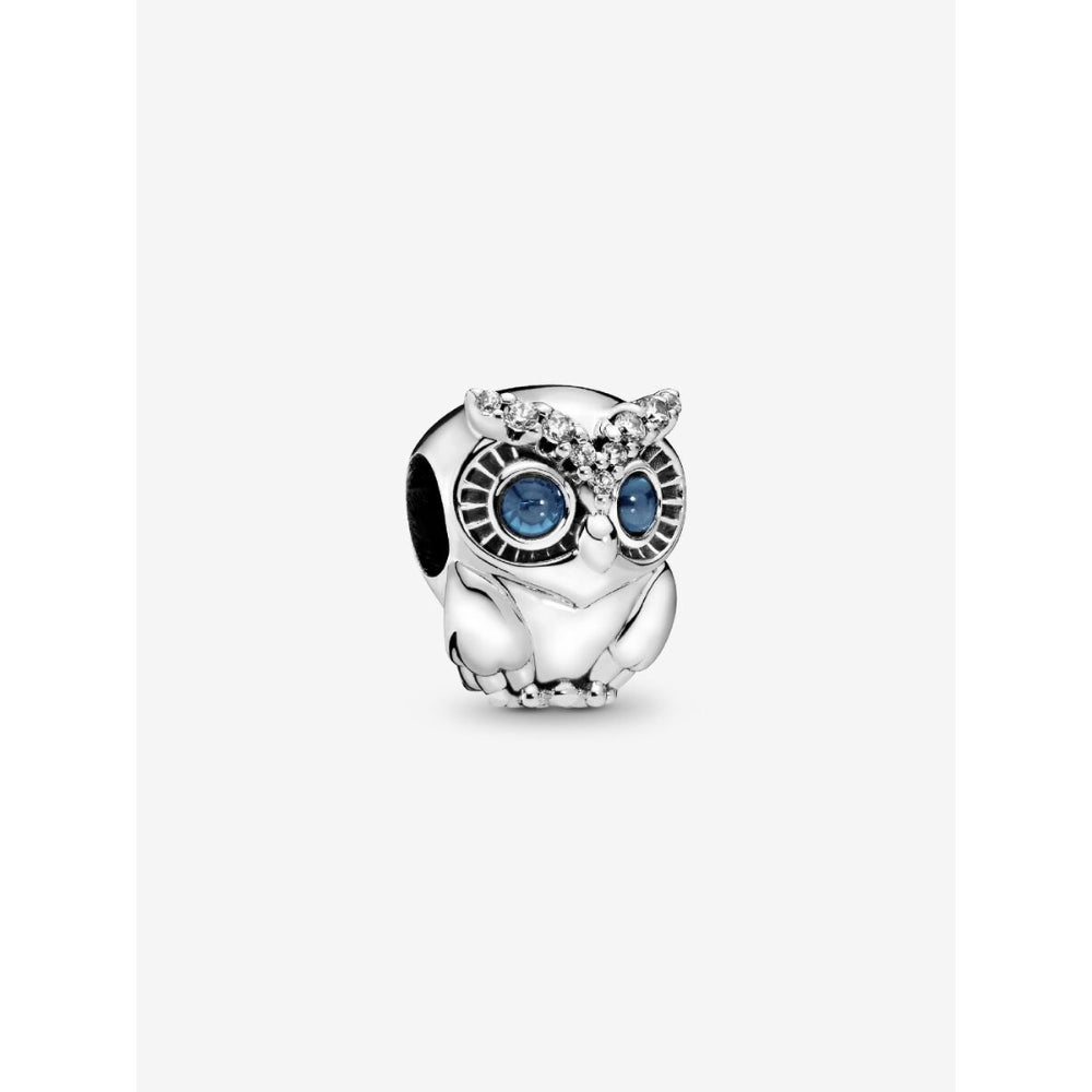 Pandora Silver Sparkling Owl Charm 1