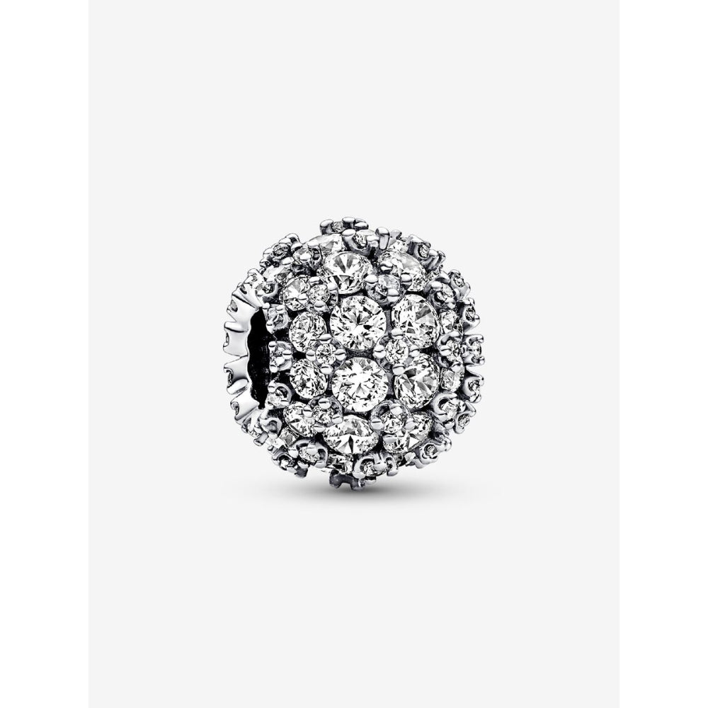 Pandora Silver Sparkling Pave Round Charm - MococoPandora792630C015700303039855Charms