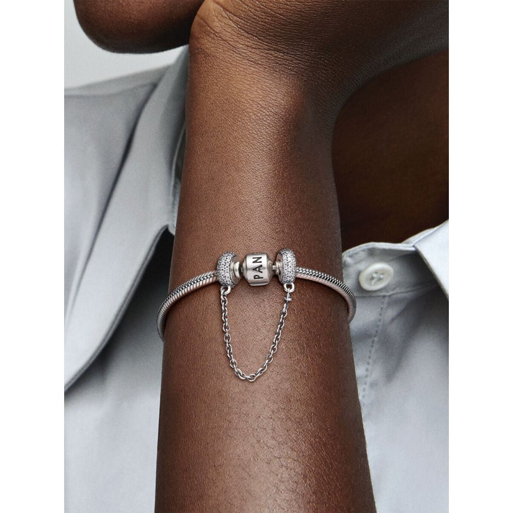 Pandora Silver Sparkling Pave Safety Chain Charm - MococoPandora791736CZ-055700302495843Charms