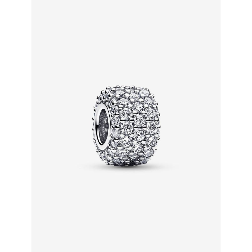 Pandora Silver Sparkling Pave Triple - Row Charm - MococoPandora792820C015700303078779Charms