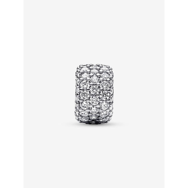Pandora Silver Sparkling Pave Triple - Row Charm - MococoPandora792820C015700303078779Charms