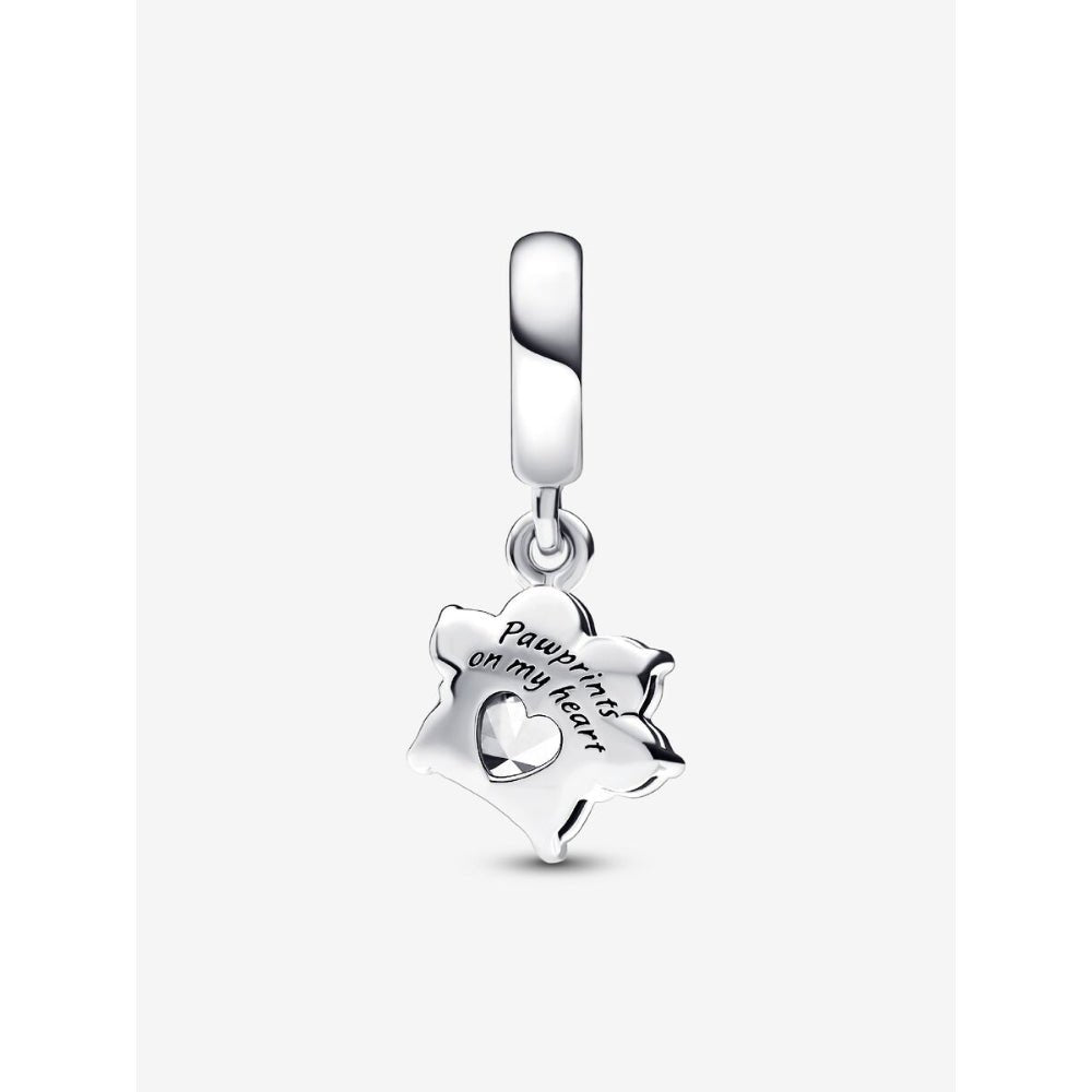Pandora Silver Sparkling Pet Paw Print Dangle Charm - MococoPandora792247C015700302997415Charms