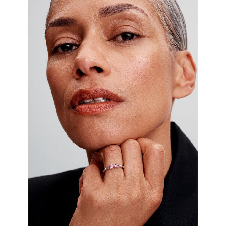 Pandora Silver Sparkling Pink Bow Ring - MococoPandora193510C01-485700303148564Rings