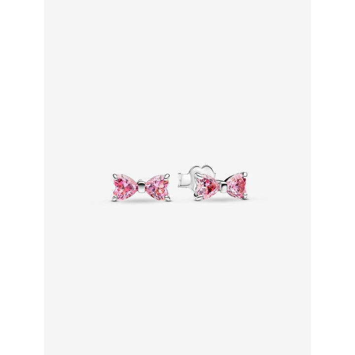 Pandora Silver Sparkling Pink Bow Stud Earrings - MococoPandora293505C015700303149653Earrings