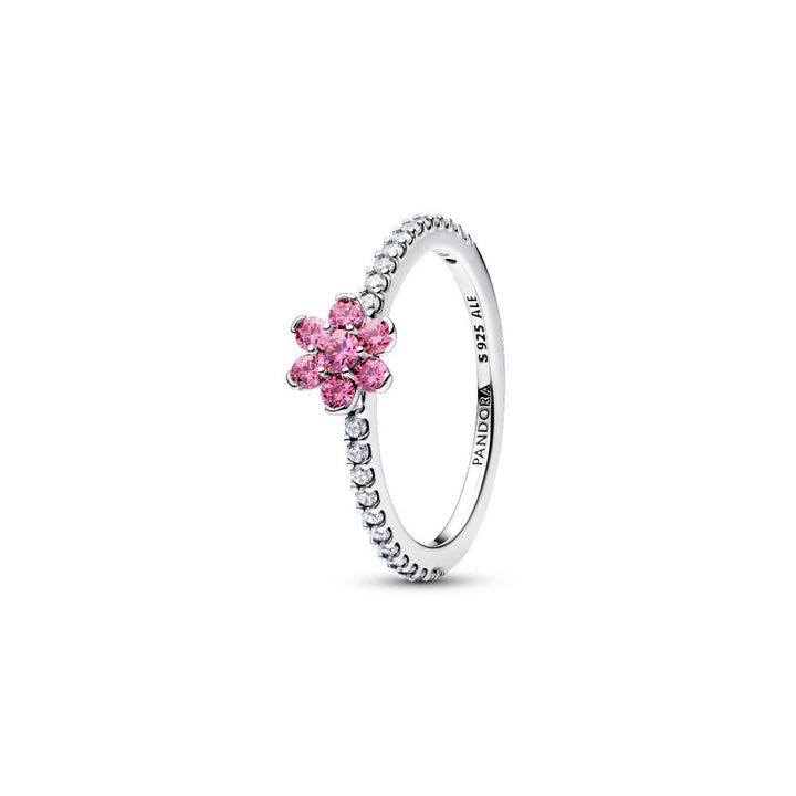 Pandora Silver Sparkling Pink Flower Ring - MococoPandora194499C02-505700303279381Rings