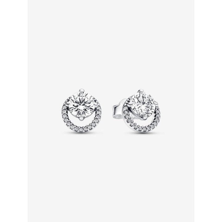Pandora Silver Sparkling Round Halo Stud Earrings - MococoPandora291248C015700303111780Earrings