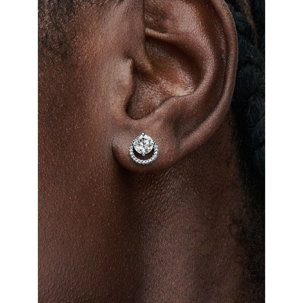 Pandora Silver Sparkling Round Halo Stud Earrings - MococoPandora291248C015700303111780Earrings