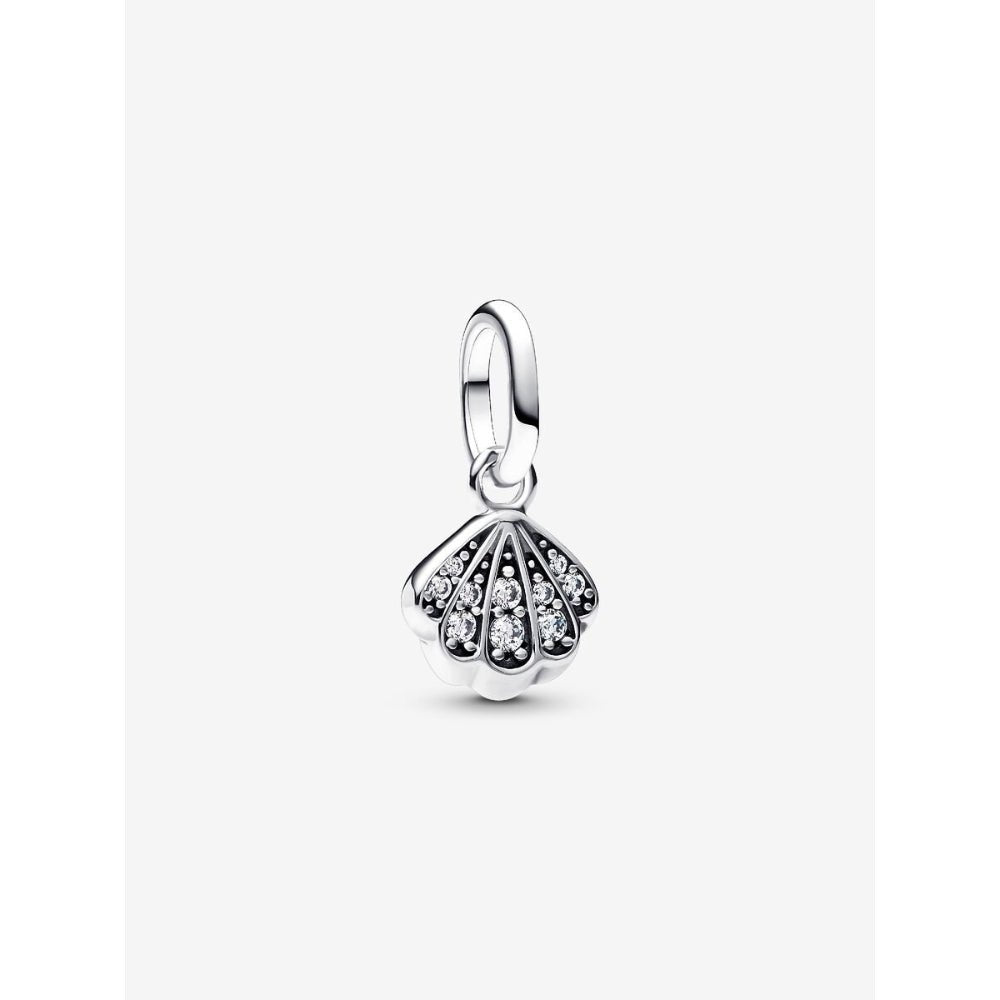 Pandora Silver Sparkling Shell Mini Dangle Charm - MococoPandora793855C015700303193199Charms