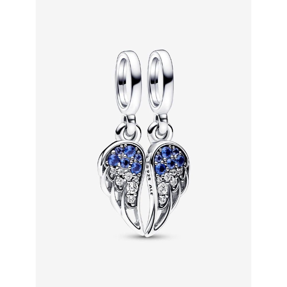 Pandora Silver Sparkling Splitable Angel Wings Dangle Charm - MococoPandora792821C015700303078908Charms