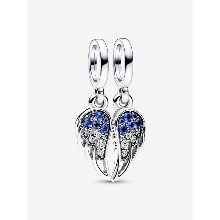 Pandora Silver Sparkling Splitable Angel Wings Dangle Charm - MococoPandora792821C015700303078908Charms