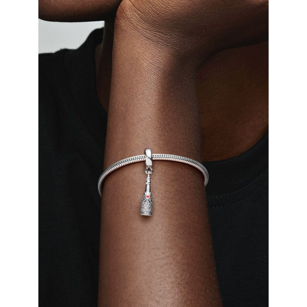 Pandora Silver Sparkling Wine Bottle Dangle Charm - MococoPandora792152CZ5700302575774Charms