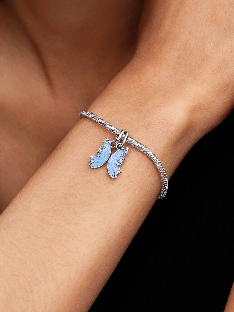 Pandora Silver Splittable Butterfly Dangle Charm - MococoPandora794244C015700303230658Charms