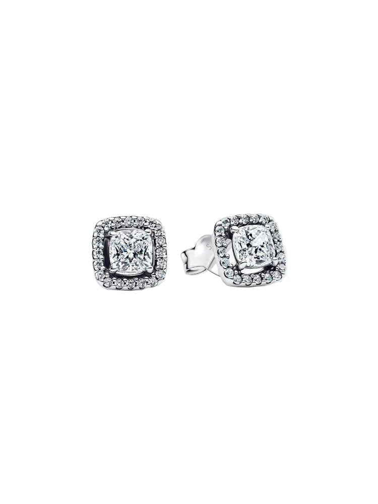Pandora Silver Square Halo Stud Earrings - MococoPandora293551C025700303232058Earrings