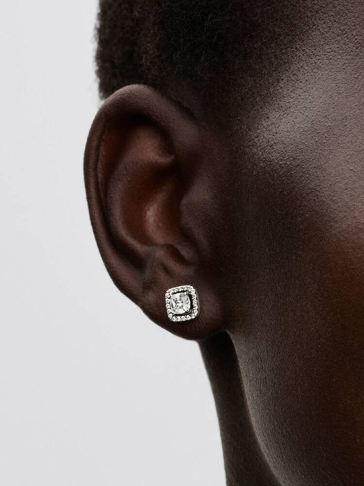 Pandora Silver Square Halo Stud Earrings - MococoPandora293551C025700303232058Earrings