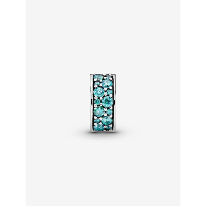 Pandora Silver Teal Pave Clip Charm - MococoPandora791817MCZ5700302438291Charms