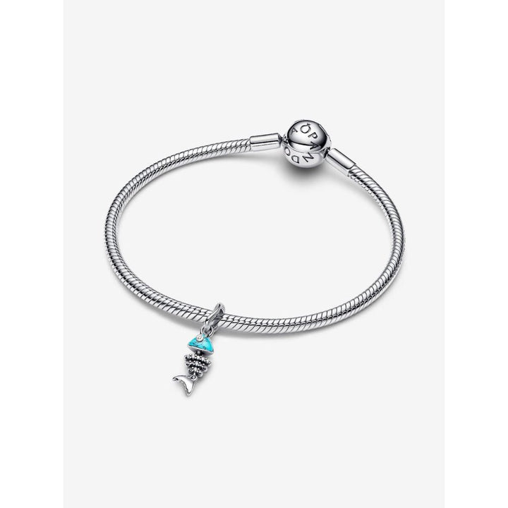 Pandora Silver Turquoise - Coloured Fishbone Dangle Charm - MococoPandora793894C015700303195001Charms