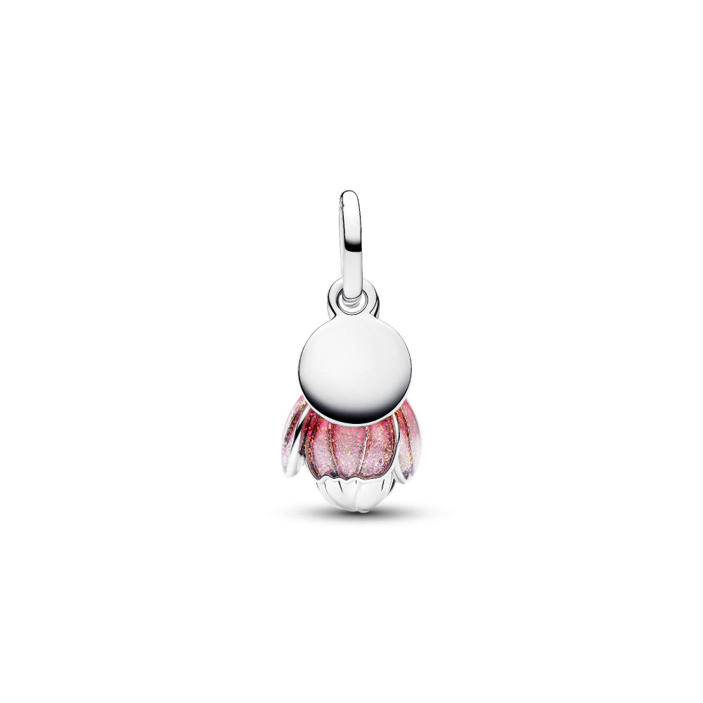 Pandora Silver Two-Tone Blooming Flower Dangle Charm Image 5