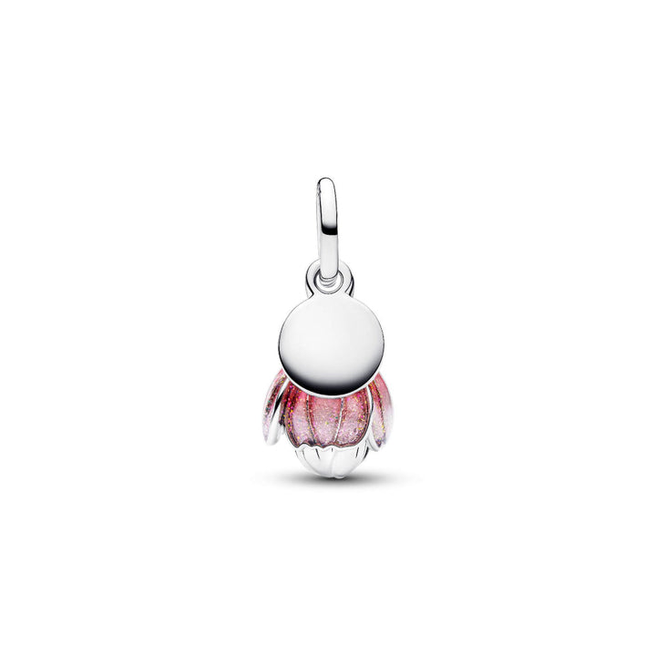 Pandora Silver Two-Tone Blooming Flower Dangle Charm Image 5