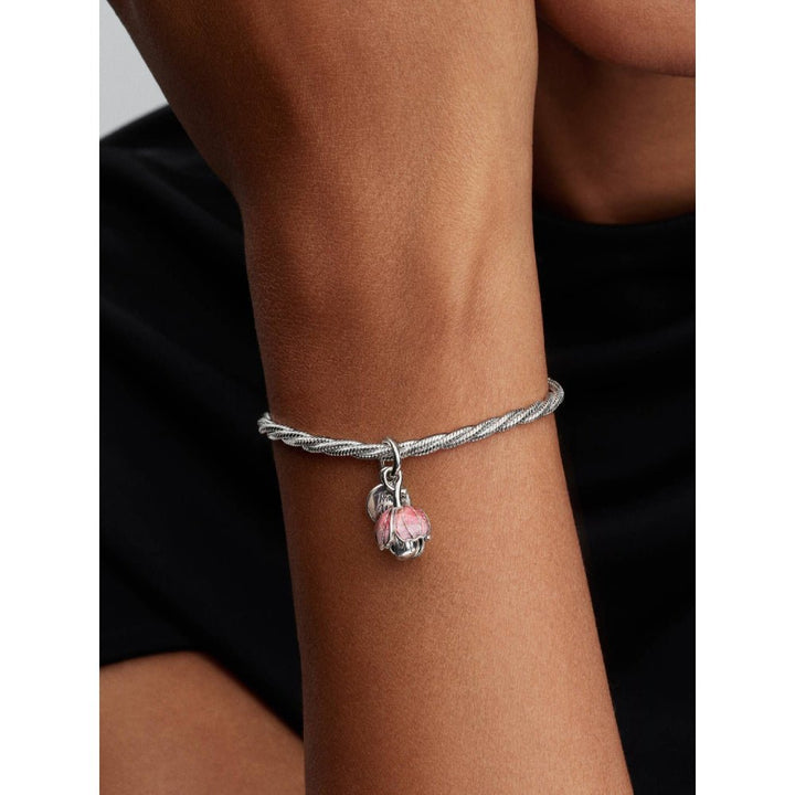 Pandora Silver Two-Tone Blooming Flower Dangle Charm - MococoPandora764453C015700303277769Charms