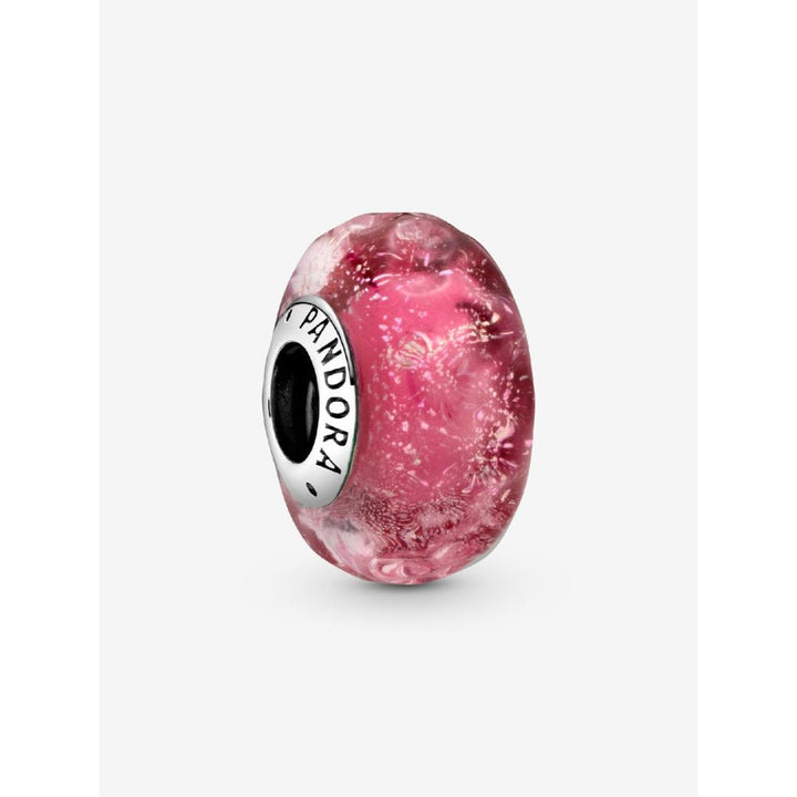 Pandora Silver Wavy Fancy Pink Murano Glass Charm - MococoPandora798872C005700302872057Charms