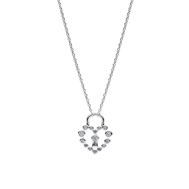 Pandora Sparkling Heart Padlock Pendant Necklace - MococoPandora394416C01-50Necklaces