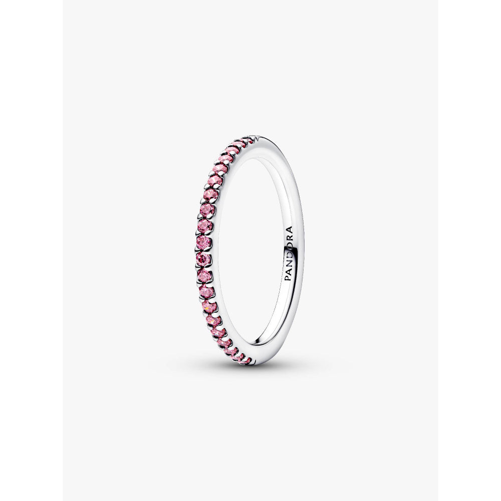 Pandora Sparkling Pink Band Ring 1