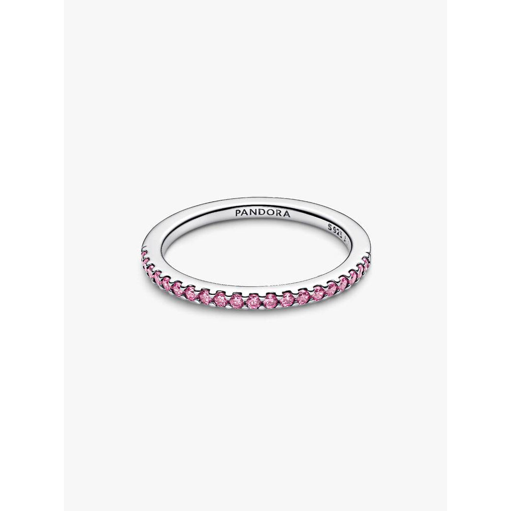 Pandora Sparkling Pink Band Ring 6