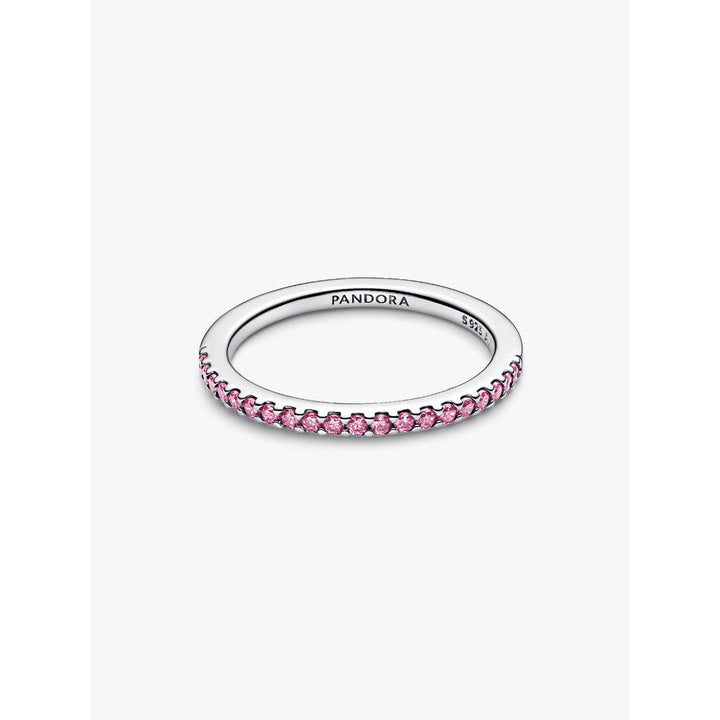 Pandora Sparkling Pink Band Ring 6